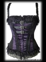 Top Hell Bunny Imprimé Léopard Rose - Style Gothique Catwalk, Taille L, Pour Look Pin-up
